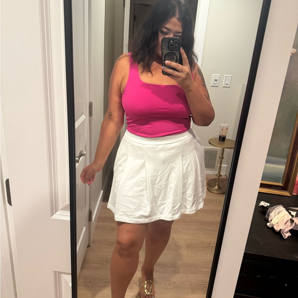 Express White Mini Skirt